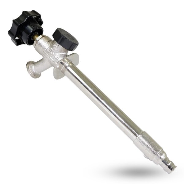 Everflow PEX Ax3/4" Hose Bib, 6" Long Anti-Siphon Sillcock Frost Free Outdoor Faucet w/Vacuum Breaker 1/2" 62061F-NL